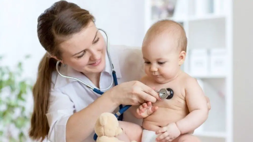 pediatrician working