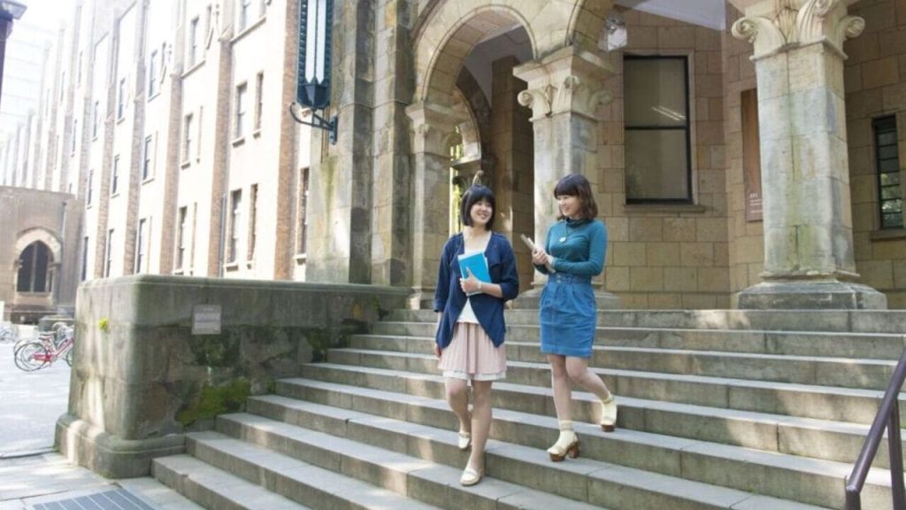 two girls walking